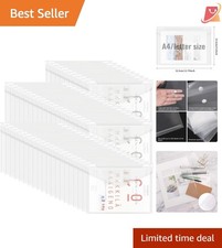 Plastic Envelopes 50pcs Clear A4 Waterproof File Folders Office School