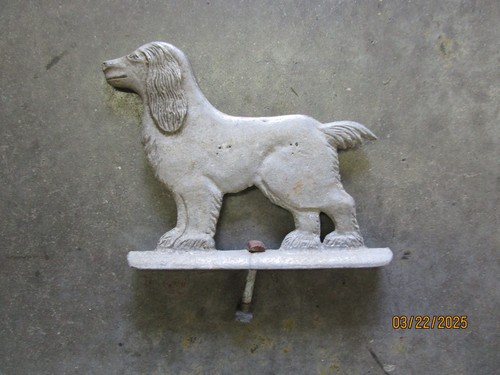 Vintage Aluminum Cocker Spaniel Mailbox or Gate Topper