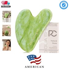 Gua Sha Facial Tools, Jade Guasha Tool for Acupuncture, Manual Massage Tool f...