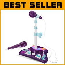 Kids Karaoke Machine with 2 Microphones and Adjustable Stand