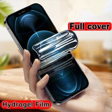 Hydrogel Protective Film For iPhone 14 12 11 Pro XS Max X 8 13 Mini SE Soft Film