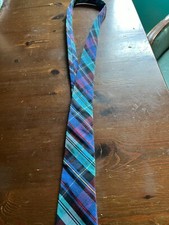 Boys Necktie Blue and Red Plaid