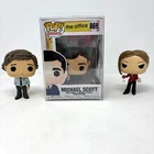 Funko Pop! The Office : Michael Scott #869; Jim Halpert 870; Jan Levinson 1047