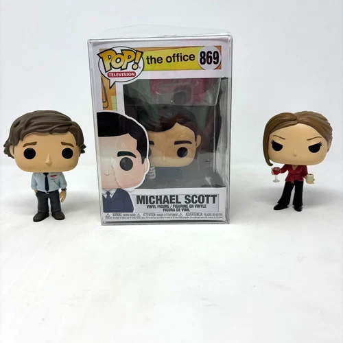 Funko Pop! The Office : Michael Scott #869; Jim Halpert 870; Jan Levinson 1047