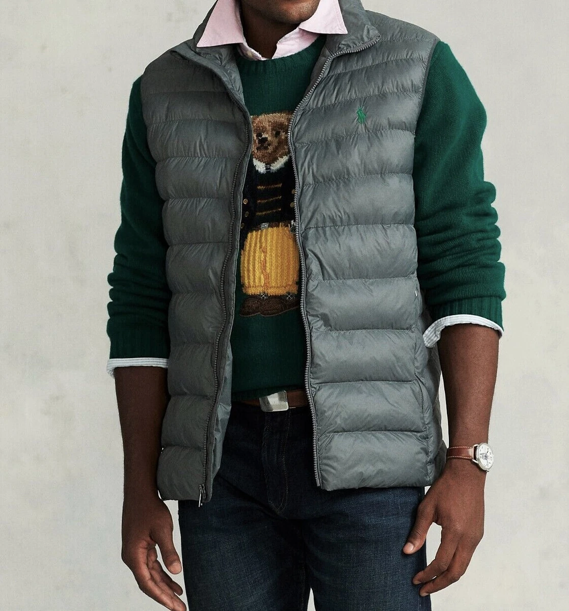 Polo ralph lauren men's full sale zip puffer vest