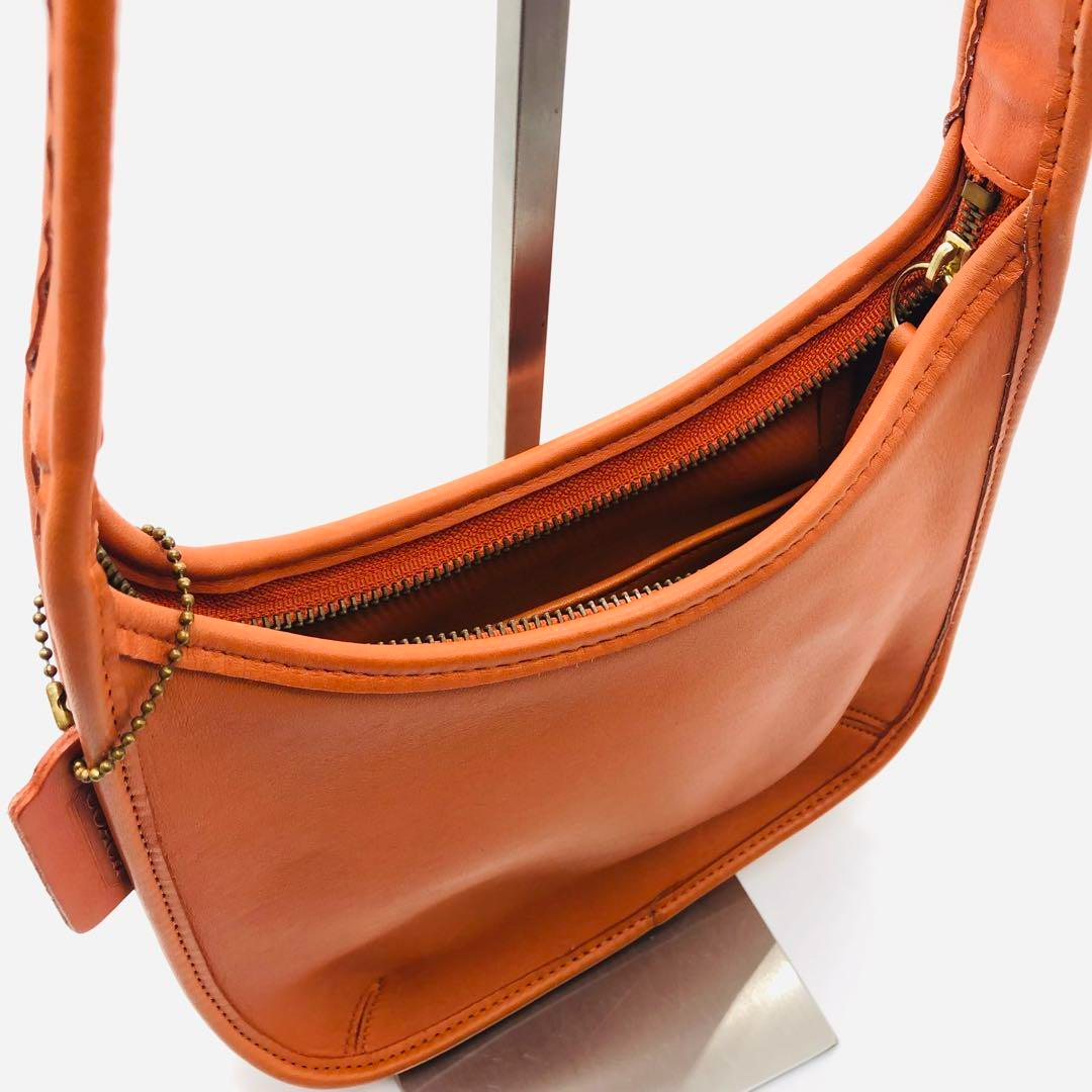 OLD COACH Ergo 9020 One Shoulder Hobo Bag Orange Vintage