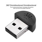 Mini USB Microphone Mic Audio Studio Recording Adapter For Laptop PC Computer