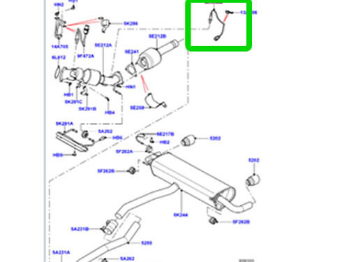 GENUINE LAND ROVER REAR EXHAUST OXYGEN SENSOR RANGE ROVER EVOQUE LR2 LR028931 - Picture 6 of 6