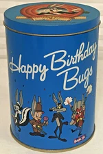 1989 Happy Birthday Bugs Jelly bean Tin  Tin Made In England