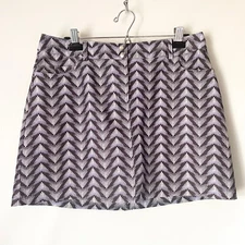 Slazenger Womens 10 Golf Skort Active Skirt Performance Purple Multi