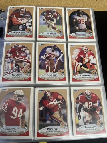 1990 Fleer Football Complete Set of NFL Trading Cards 1-397 - Picture 1 of 11