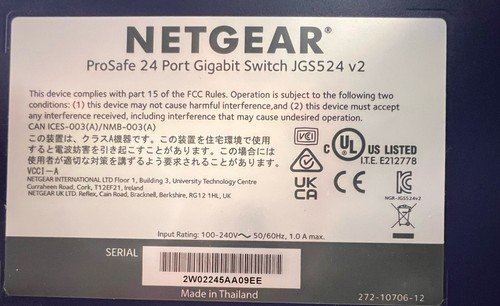 Netgear Netgear ProSafe 24-Port Gigabit Rackmount Switch #JGS524NA - Picture 3 of 3