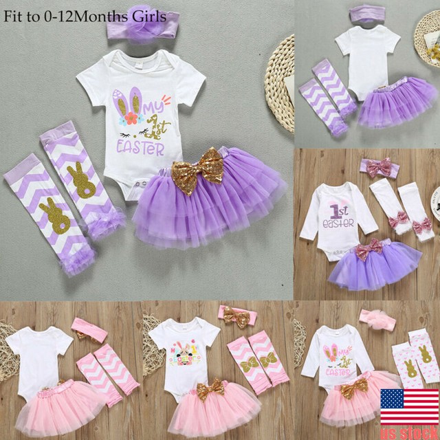 3 month easter outfit girl