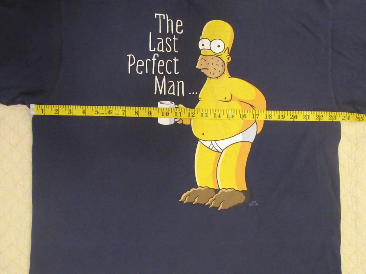 The Simpsons Mens Graphic T Shirt Homer Simpson Short Sleeve Blue