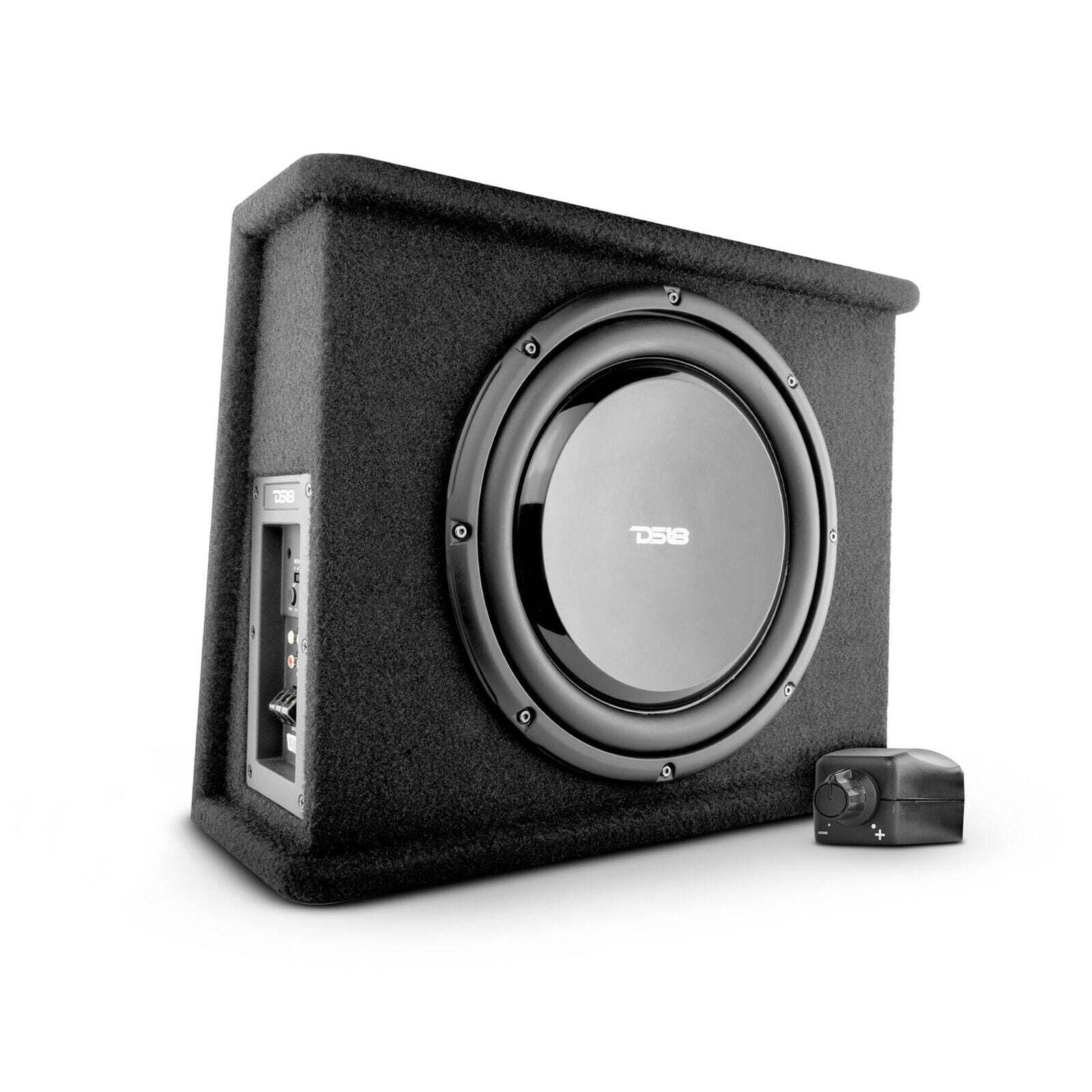 DS18 10" Shallow Subwoofer Bass Package 700 Watts 2 Ohm with Built In