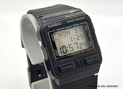 80'S Vintage Casio Db-54W Japan Made In Data Bank Battery