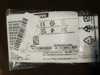 Lenovo 4X90Q84427 ThinkPad Ethernet Extension Adapter (Gen 2) - 80mm RJ45 Female Port Extender