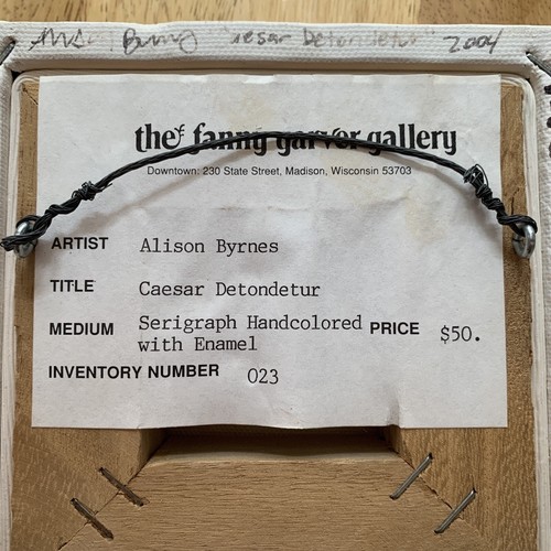 Alison Byrnes Painting Caesar Detondetur Limited Edition Signed Veni Vidi Vici - Picture 5 of 5