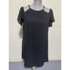 Little Black Size M Dress with Shoulder Accents