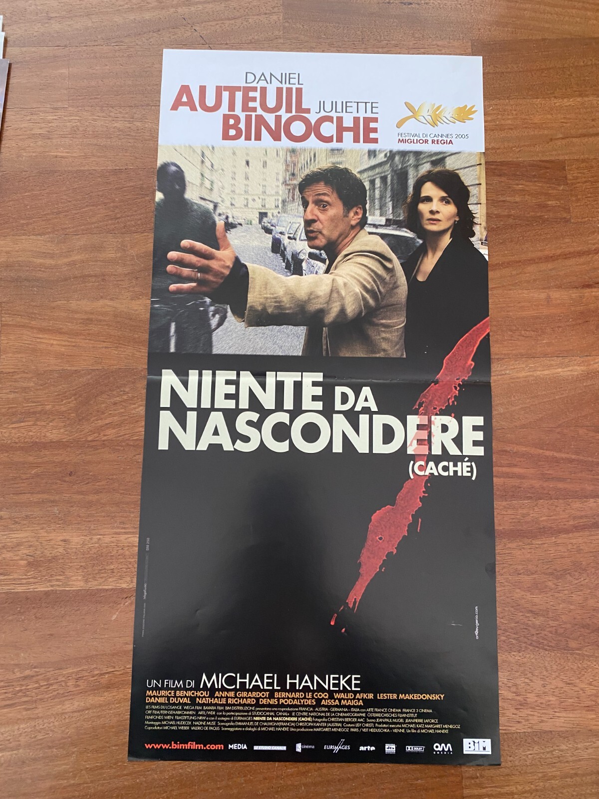 Locandina originale film Niente da nascondere (2005) - Regia di Michael Haneke