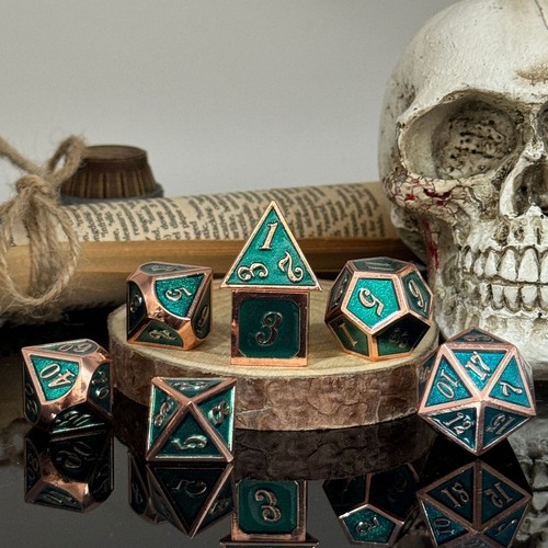 Metal dice set, board game multi-sided dice dnd Dungeons and Dragons, solid dice - Picture 54 of 72