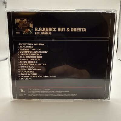 B.G. KNOCC OUT & DRESTA - Real Brothas - CD - Brand New Open