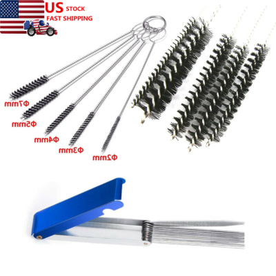 #ad Parts Carburetor Carb Jet Cleaning Tools Set Wire Cleaner Kit For Motorcycle ATV $8.98