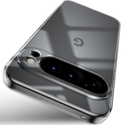 Hülle für Google Pixel 9 Pro XL Klar Silikon Stoßfest Handy & Displayschutz