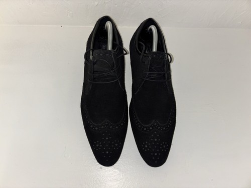 ASOS Black Faux Suede, Brogues Shoes - Size 9 - 第 4/11 張圖片