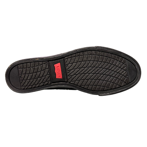 LEVIS 535074-A48 ZIP EX LO CANVAS Jr's (Medium) Black Canvas Skate Shoes - Picture 4 of 5