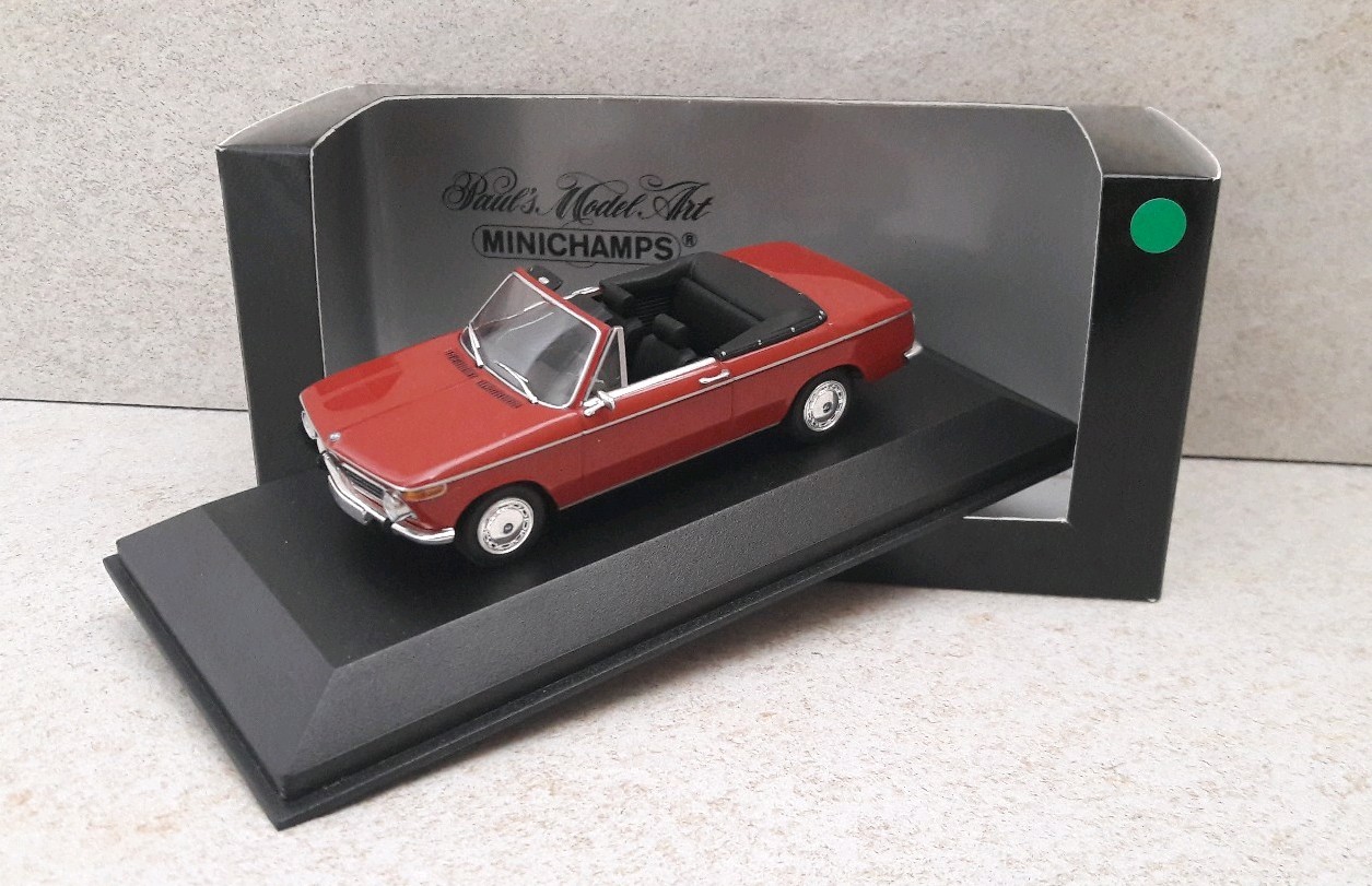 MINICHAMPS BMW 2002 convertible 1971 1 43 VP MINICHAMPS BMW 2002 convertible 1971 1 43 VP