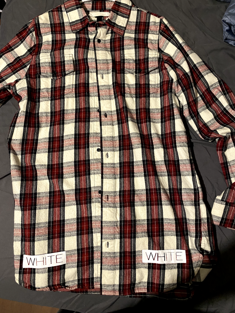 OFF-WHITE C/O VIRGIL ABLOH Red + White Checked Oversized OFF-WHITE C/O VIRGIL ABLOH Red + White Checked Oversized