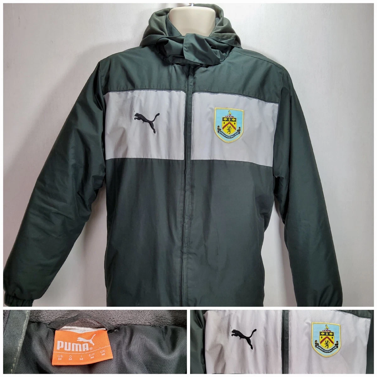 Burnley Football Club Managers Coat Puma Padded Hooded UK Size Medium