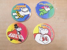 POGS/MILKCAPS JUNGLE JIVE HIPPOS SET OF (4) B...