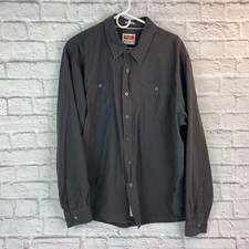 Wrangler Mens Button Up Shirt Size 2XL Long Sleeve Vintage Wash 100 Cotton