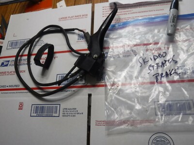1988 SKIDOO STRATOS snowmobile parts: BRAKE BLOCK w lever w both switches