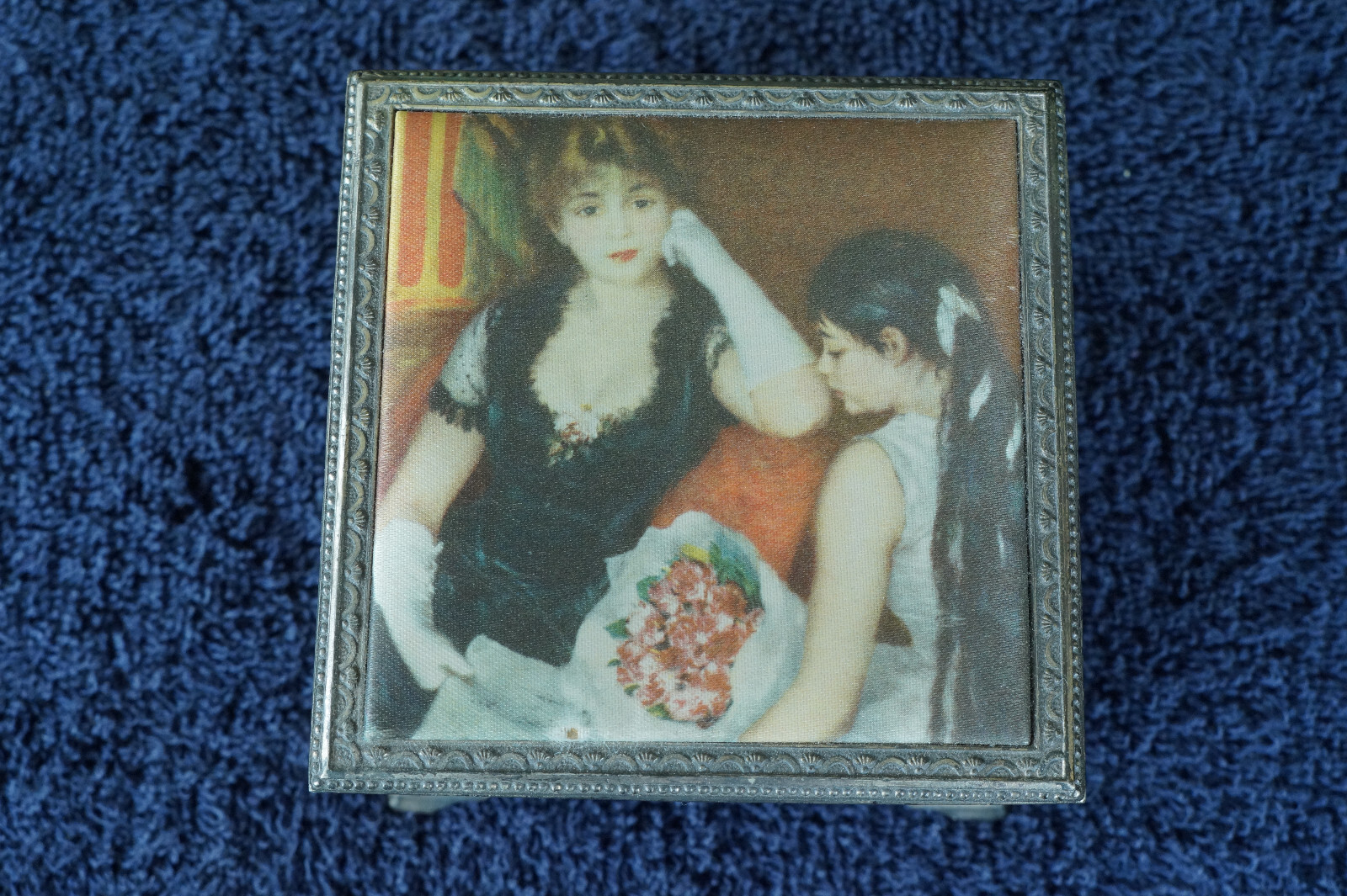 Vintage Renoir At The Concert decorative jewelry box - historical art keepsake-image