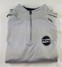 UNRL Pullover Men s Size Large Gray Long Sleeve 1/4 Zip Golf Logo 6416