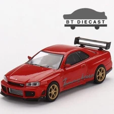 MINI GT NISSAN SKYLINE GT-R R34 TOMMYKAIRA R Z 1/64 DIECAST MODEL RED MGT00543