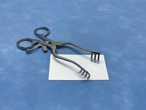V. Mueller SU3110-001 Weitlaner Retractor, 5.5", Blunt 3x4 Prongs, Germany - Picture 3 of 4