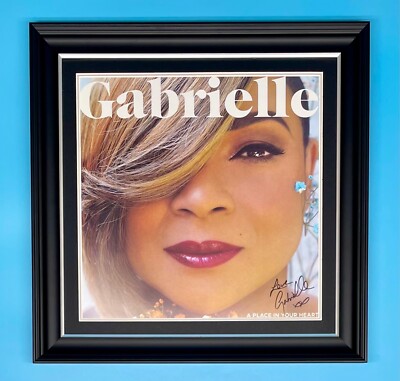 Gabrielle Signed Photo Framed & COA Autograph Music Memorabilia Poster