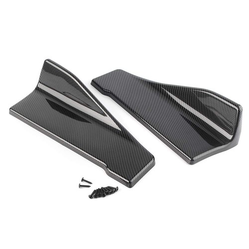 carbon Rear Bumper Lip Lower Corner Valance Covers Splitter Spoilers - Picture 3 of 9