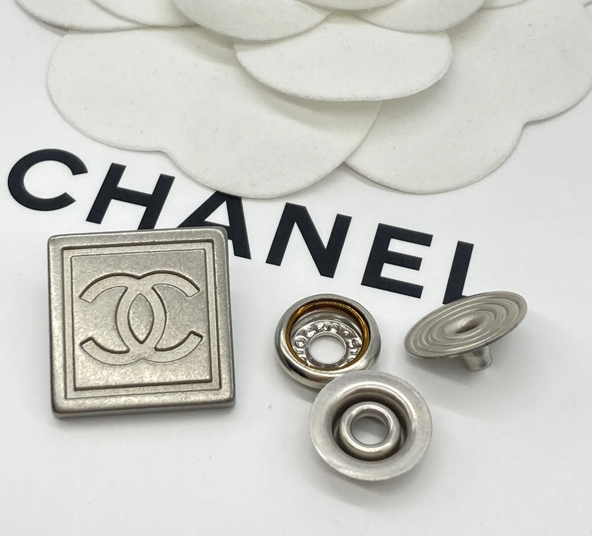 Vintage CHANEL Buttons In Fashion Earrings for sale