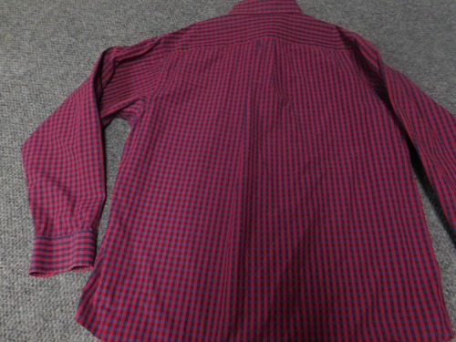 Roundtree and Yorke Mens Shirt Large red Casuals Button Down - Picture 9 of 12
