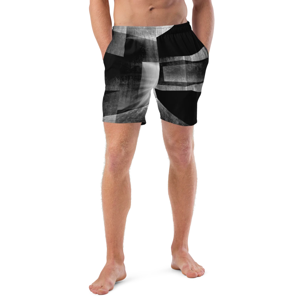 Geometric Abstract Men's Swim Trunks