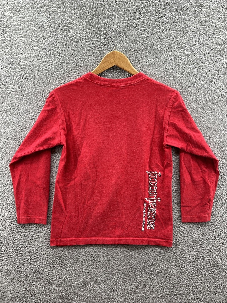 JNCO Jeans Denim Women's Red Dragon Long Sleeve T-Shirt Size