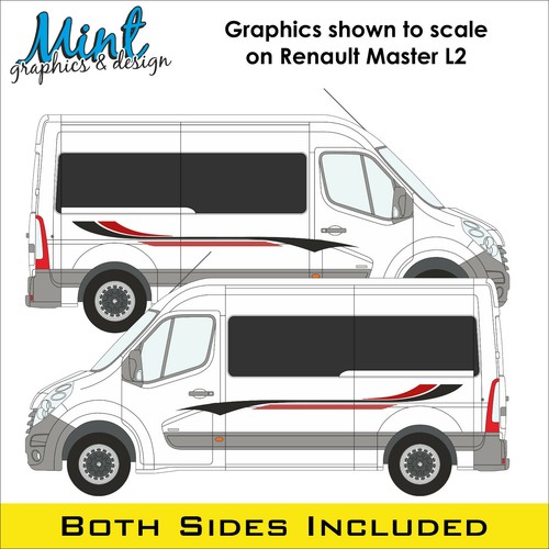 Calcomanías para autocaravana Renault Master L2 pegatinas furgoneta gráficos NO P&P 013 - Imagen 3 de 4