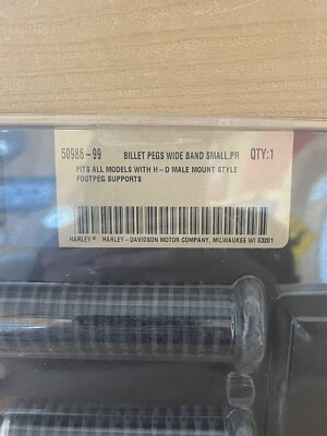 D Genuine Harley-Davidson Multi-fit Billet Pegs Wide Band