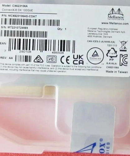 HPE P25960 B21 DUAL PORT 100GbE CONNECTX 6 QSFP56 MELLANOX MCX623106AS CDAT EBay