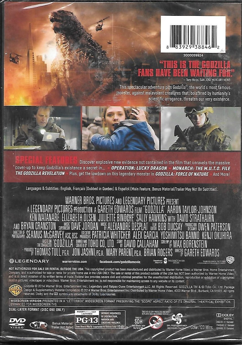 Godzilla (2-Disc Special Edition) (DVD+UltraViolet) (2014